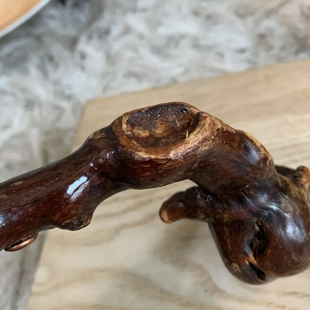 Laurent Siret Rocheford Burl Wood‎ Grapevine Corkscrew Wine Bottle Opener Vtg